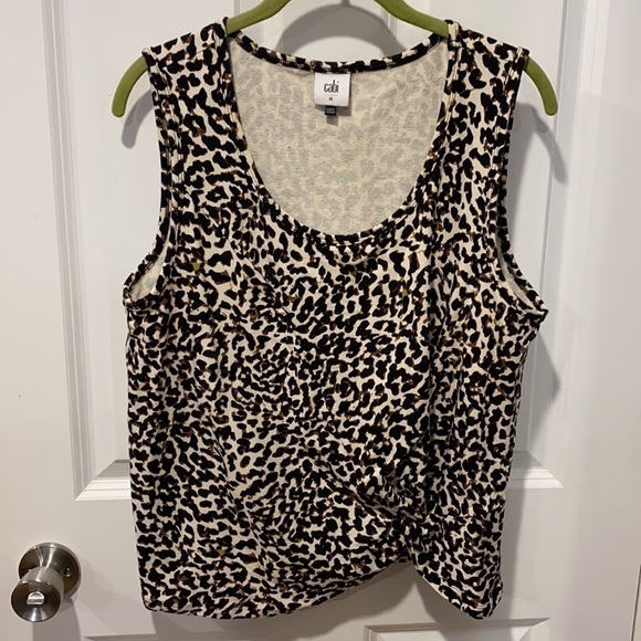 Cabi Knotty Spotty Tank EUC Leopard - Picture 4 of 11